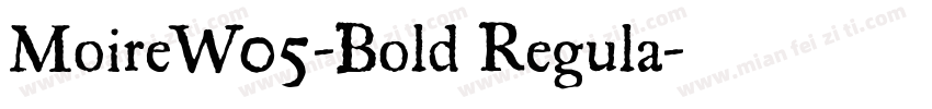 MoireW05-Bold Regula字体转换